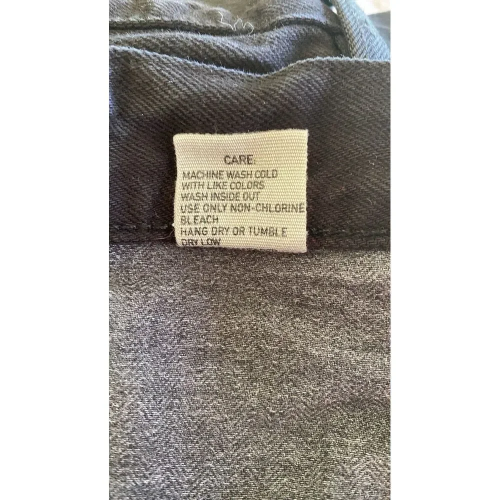 Polo Ralph Lauren Men's Jeans Black Denim Hudson Relaxed Straight 32x32 Logo EUC